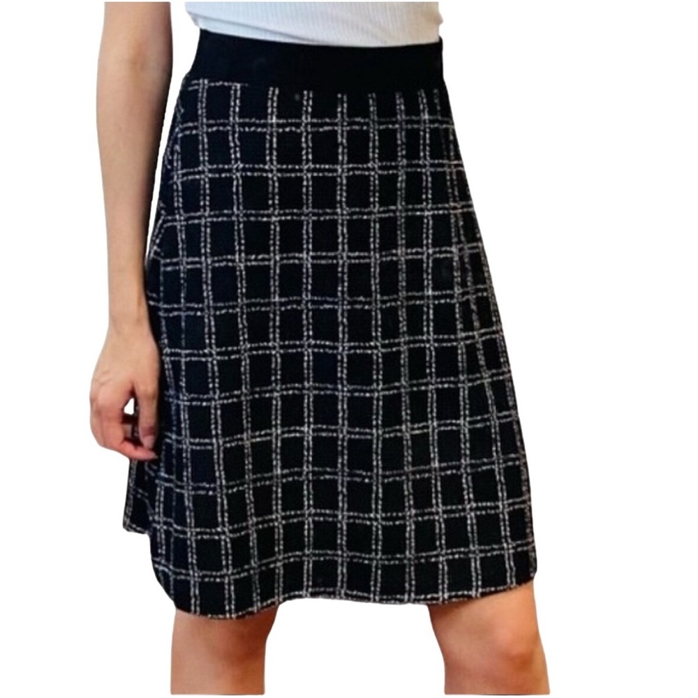 Gilli Black and White Checkered Women's Skirt - S